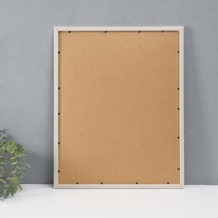 Photo frame plastic in 8 photos 9x13 cm "Tenderness" with clothespins, white 50x40x1.2 cm-1