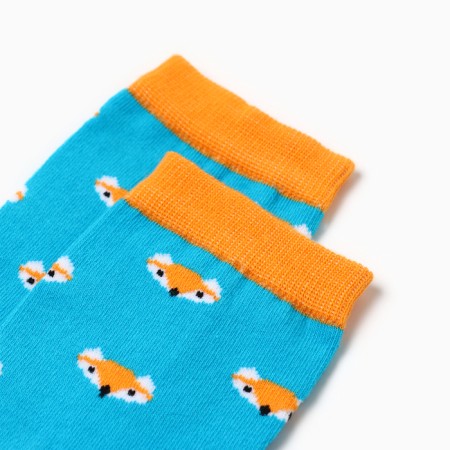 Women's socks "chanterelles", blue color, rr 23-25-1