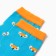 Women's socks "chanterelles", blue color, rr 23-25