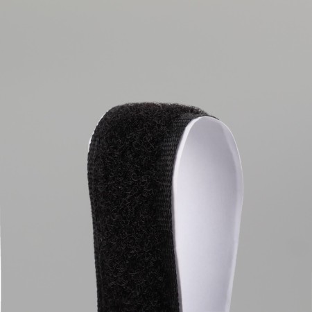 Velcro "loop", on an adhesive basis, 20 mm × 25 ± 1 m, black color-3