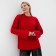 Jumper Knitted Women's Minaku: Knitwear Collection Color Red, size 46-48