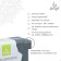 Sangh yoga block, 23x15x8 cm, gray color