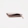 Women's wallet on the button, beige color
