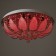Svetogor chandelier "Drops" 8x60W E27 LED lighting chrome 60x60cm