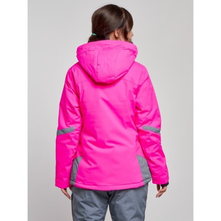 Ski jacket female winter, size 50, pink color-6
