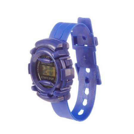 Watch of washing electronic, children, D-4 cm, L-22 cm strap, dark blue-1