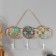 Decorative wood hooks "Bright patterns" 30x14.5x5 cm