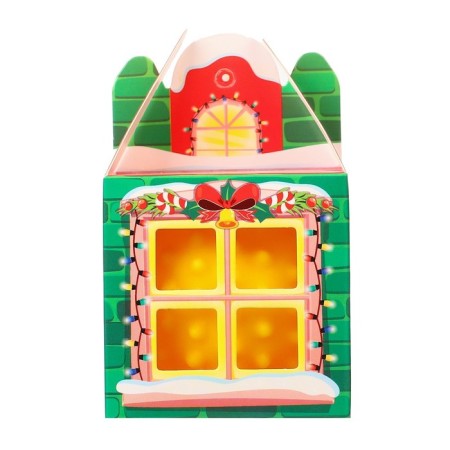 Developing tactile ball "House", New Year's gift packaging, 1 pc, crumb I-4