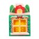 Developing tactile ball "House", New Year's gift packaging, 1 pc, crumb I