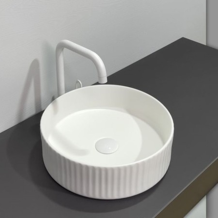 Comforty 78728MW pad, round, white, matte color-2