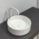 Comforty 78728MW pad, round, white, matte color