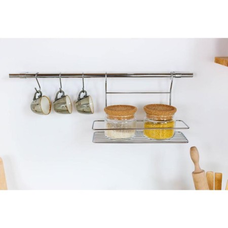 TEKNO-TEL Railing System for the kitchen, 6 items, chromium color-5