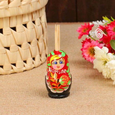 Toothpick stand “Mamule”, 6 x3.8 cm, manual painting