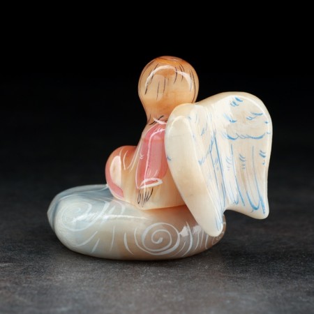 Souvenir "Angel on the Cloud", 6.5x6.5x5 cm, selenite-2