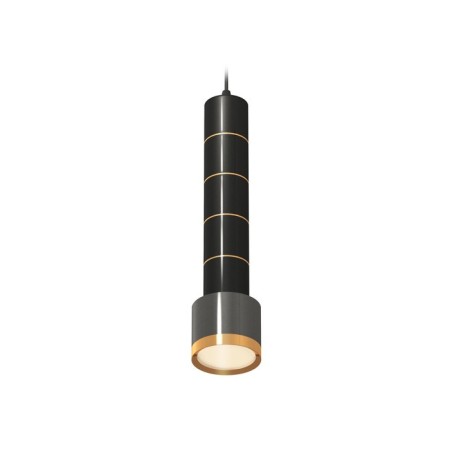 Suspended Ambrella Light, XP8115010, GX53 LED 12 W, Black Chrome Color, Yellow Gold