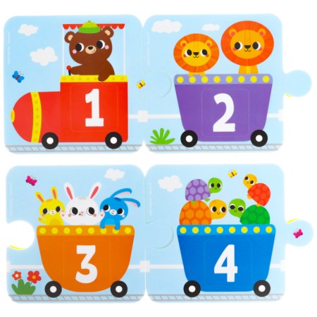 Soft puzzle for kids "score and color", 20 parts, crumb I-3