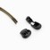 Loosins for shoes for shoes are elastic with a fixator without ties, round - 3 mm, 100 cm, olive