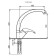 Mixer for the kitchen Ulgran quartz uq-007, color 06 Truffle