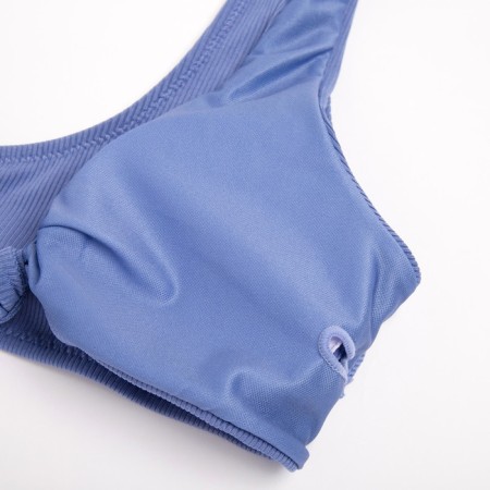 Top bathing female minku is plain, blue color, size 50-7