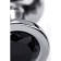 Anal plug Metal by Toyfa, silver, with a black crystal, 10 cm, d = 4 cm