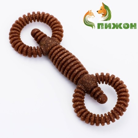 Dog toy "Motor", TPR+Bamboo, Massage, 16 x 5.8 cm-1