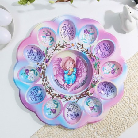 Easter stand for 12 eggs and cakes "Angel", 30 x 30 cm.-1