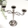 Summier Metal for 3 candles "conciseness" color black chrome 25.5x27x10 cm