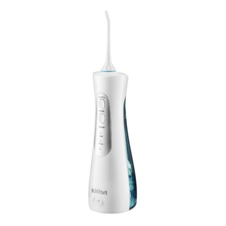 Irrigator KitFort KT-2901, portable, 5 W, 150 ml, 3 modes, 2 nozzles, from battery, white