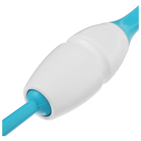 Bulas for rhythmic gymnastics inserted Grace Dance, 41 cm, white/blue color-6