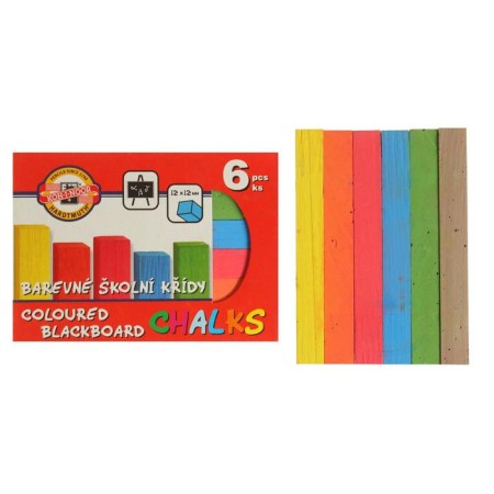 Core-colored crayons 6 pieces Koh-I-Noor 1125, rectangular