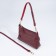 Cross-Bodi bag with zipper, burgundy color