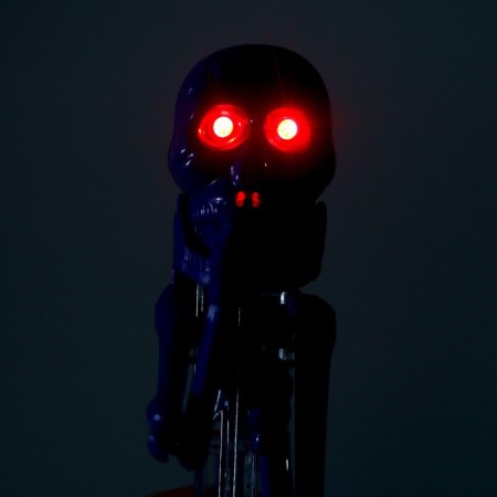 Funny pen "skeleton", boxer, eyes glow, mix colors-5
