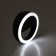 LED ring lamp for Luazon AKS-03, from batteries, 3 modes, black