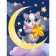 Picture on numbers on a canvas with a subframe "Kit with a star", 30 x 40 cm