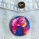 Metal anime icon, neon set, d = 38 mm, 4 pcs.