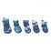 Dog boots "fighter", set 4 pcs, size 1 (sole 4 x 3.2 cm), camouflage blue