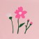 Mechanical female umbrella, 8 knitting needles, d = 95, pink minimalism