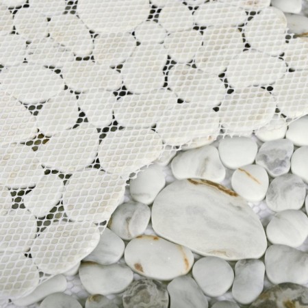 Glass mosaic Bonaparte Point Beige, 305x305 mm-3