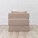 Walked armor-bed "Essen", velor fabric, beige color