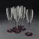 A set of glass glasses for champagne Domino, 170 ml, 6 pcs