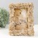 Polystone photo frame 10x15 cm "Pionovid roses" golden aged 16.6x2.9x21.3 cm