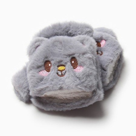 Mittens teenage minku bear 24 cm color gray-7