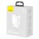 Charger Baseus Compact Quick Charm USB+Type-C, 3A, 20W, White