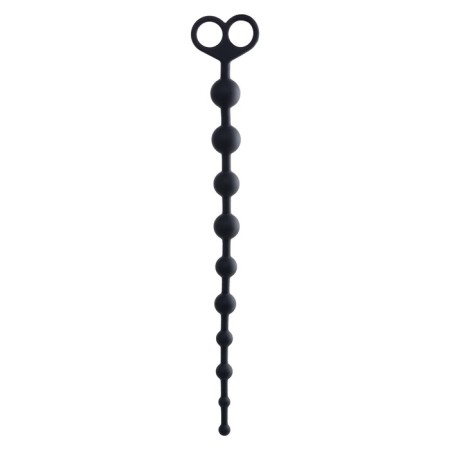 Anal beads Toyfa Popo Pleasure cephei, silicone, black, 33.5 cm, D 2.4 cm-1