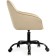 Computer chair Oisha plastic/velor, black/beige 56x63x80 cm
