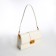 Female bag Textura, average size, milk color