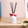 Set of diffuser 100 ml+candle 6x9 cm, jasmine, white
