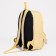 Youth backpack from textiles, 3 pockets, yellow color