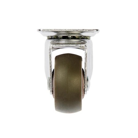 Furniture wheel, d = 38 mm, without brake, soft move, brown-2