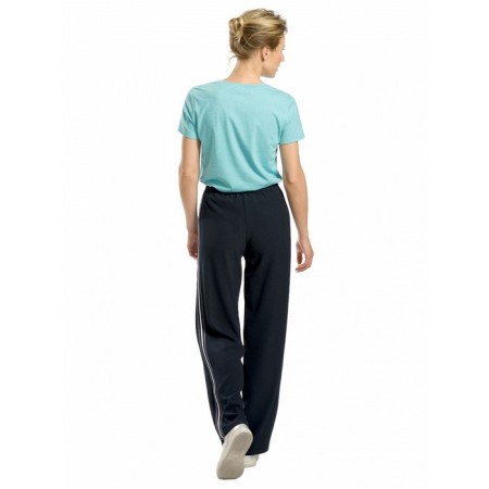 Female trousers, size 46, dark blue color-1